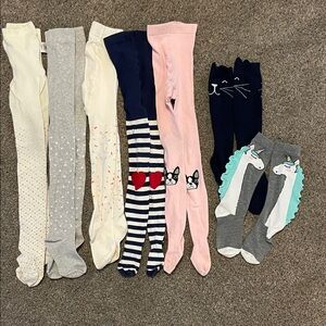 Kids Fun Patterned Tights Set